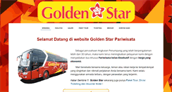 Desktop Screenshot of goldenstarwisata.com