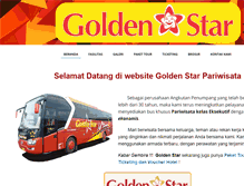 Tablet Screenshot of goldenstarwisata.com